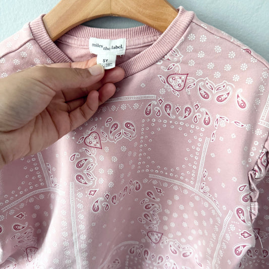 Miles the label / Pink sweatshirt / 5Y