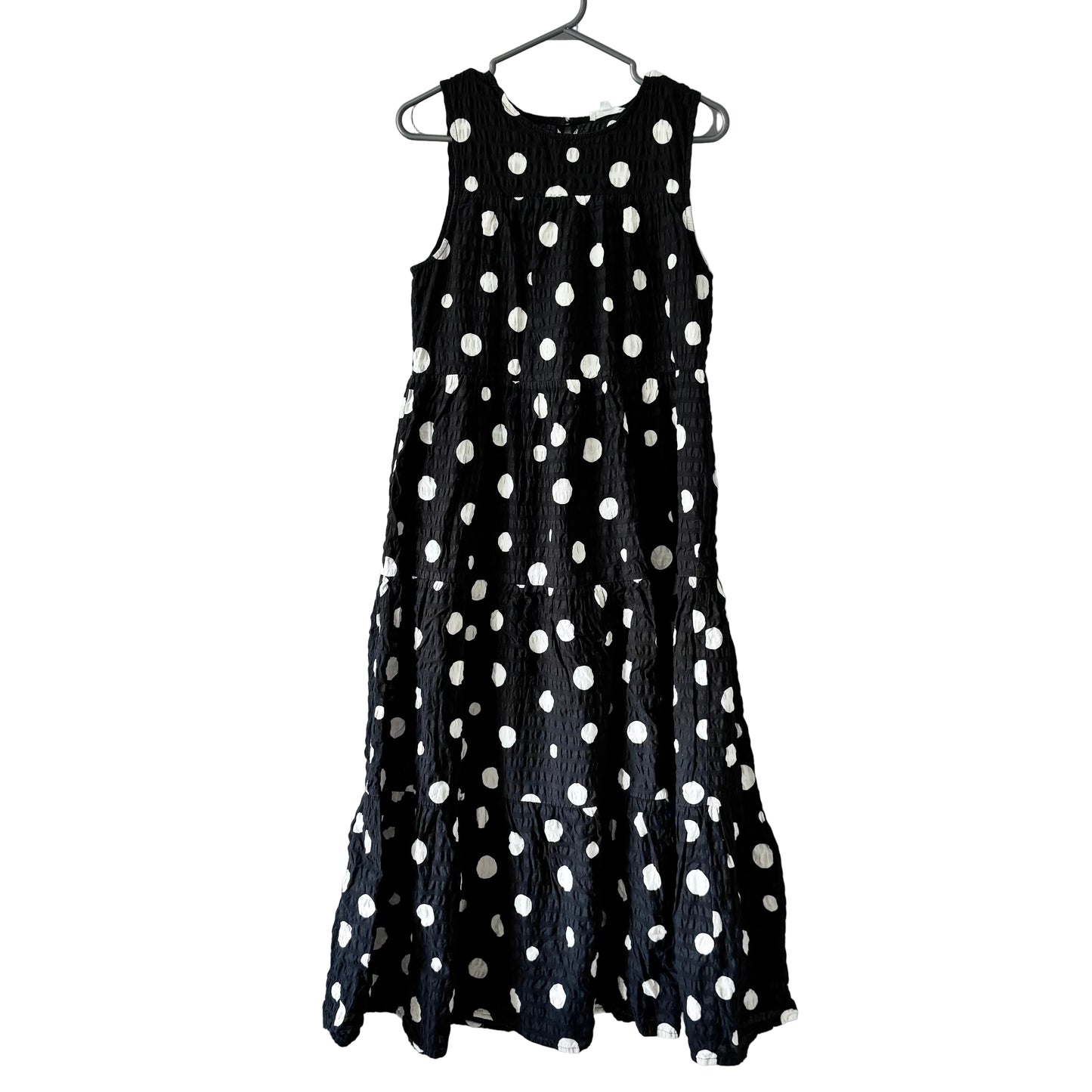 Au bord de la rivière / Robe noire à pois / Femme M