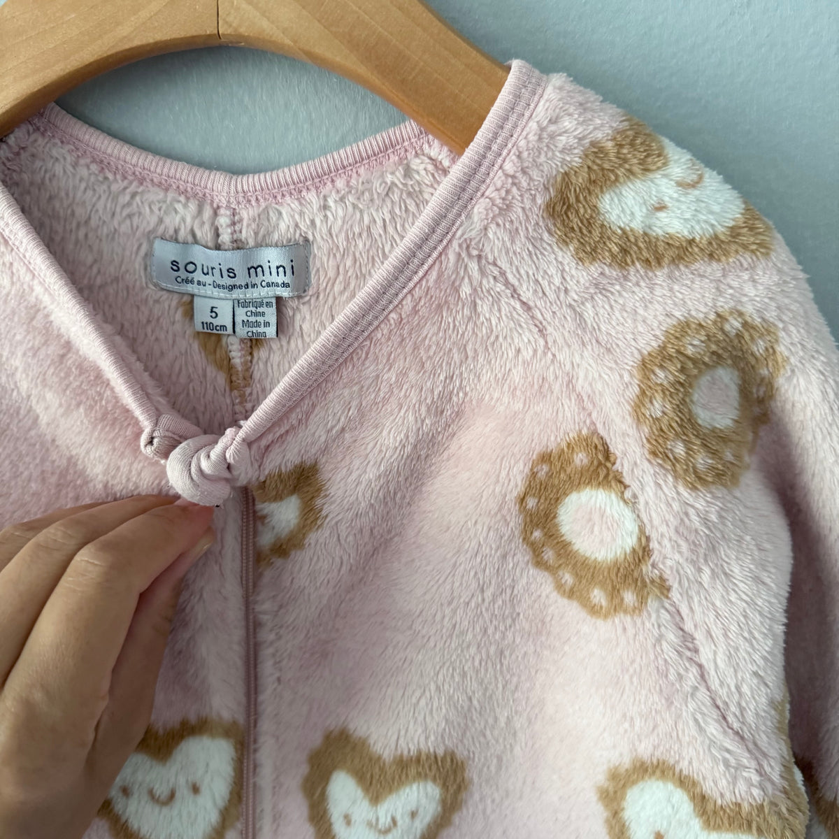 Souris mini / Pink sherpa suit / 5Y