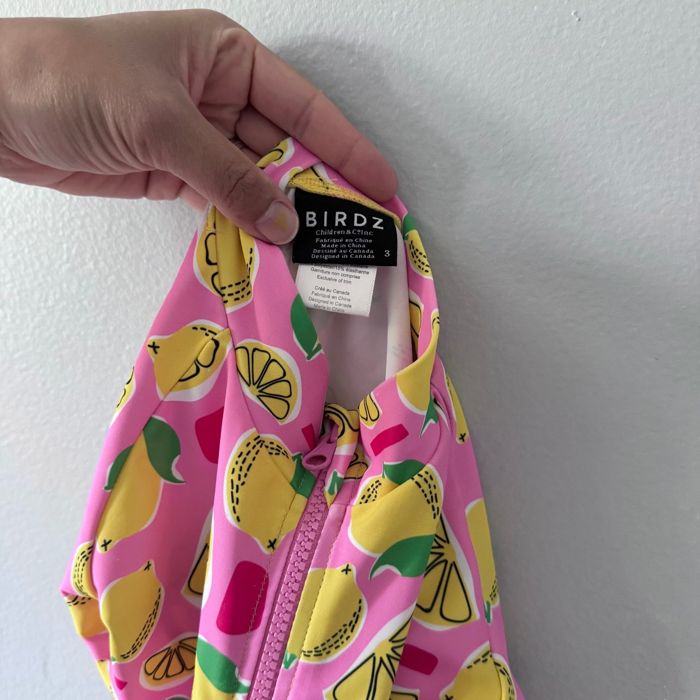 Birdz / Pink x lemon swimwear / 3Y