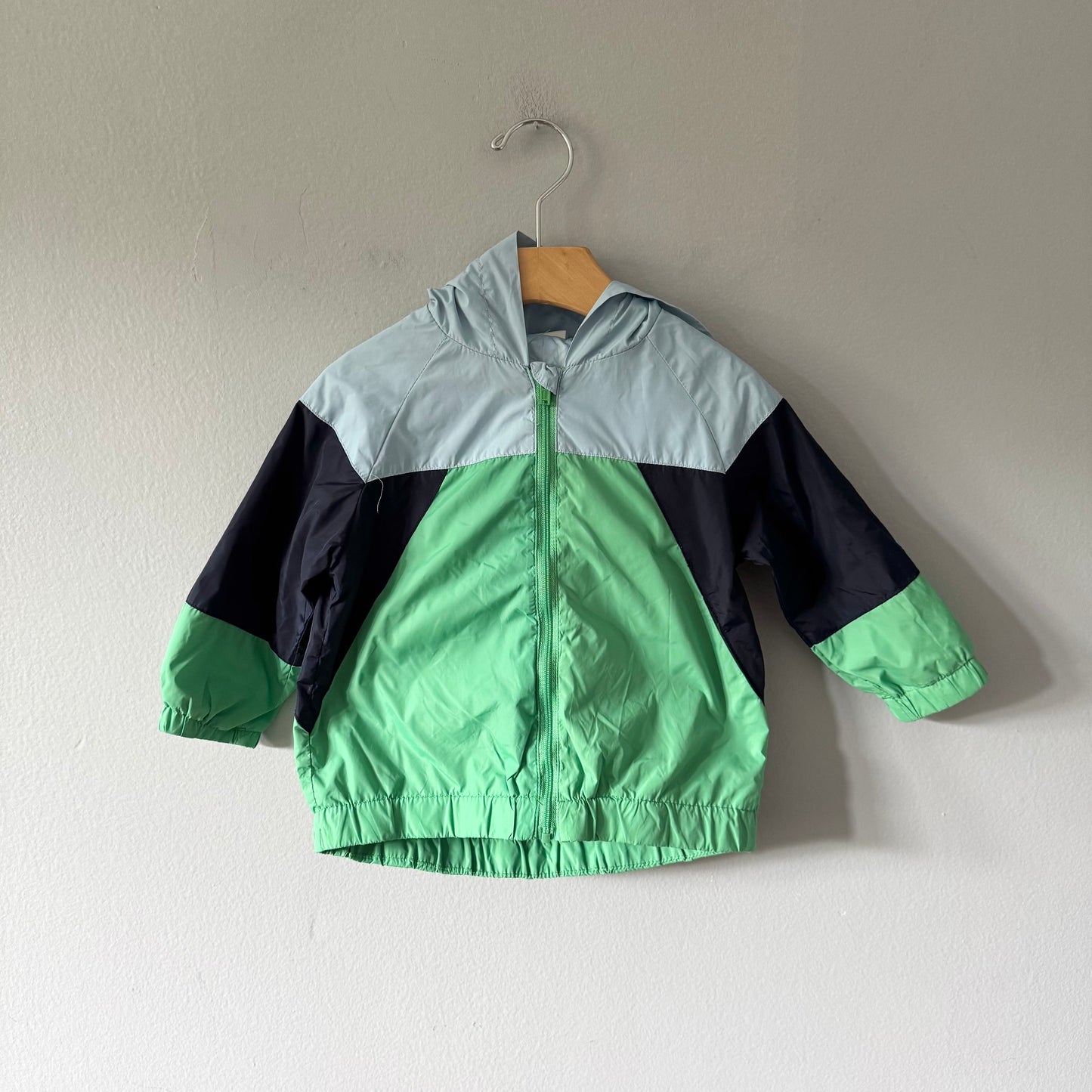 Seed / Green blue windbreaker / 12-18M