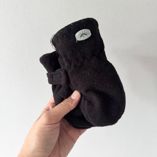 Calikids / Black fleece mittens / 18M-3Y