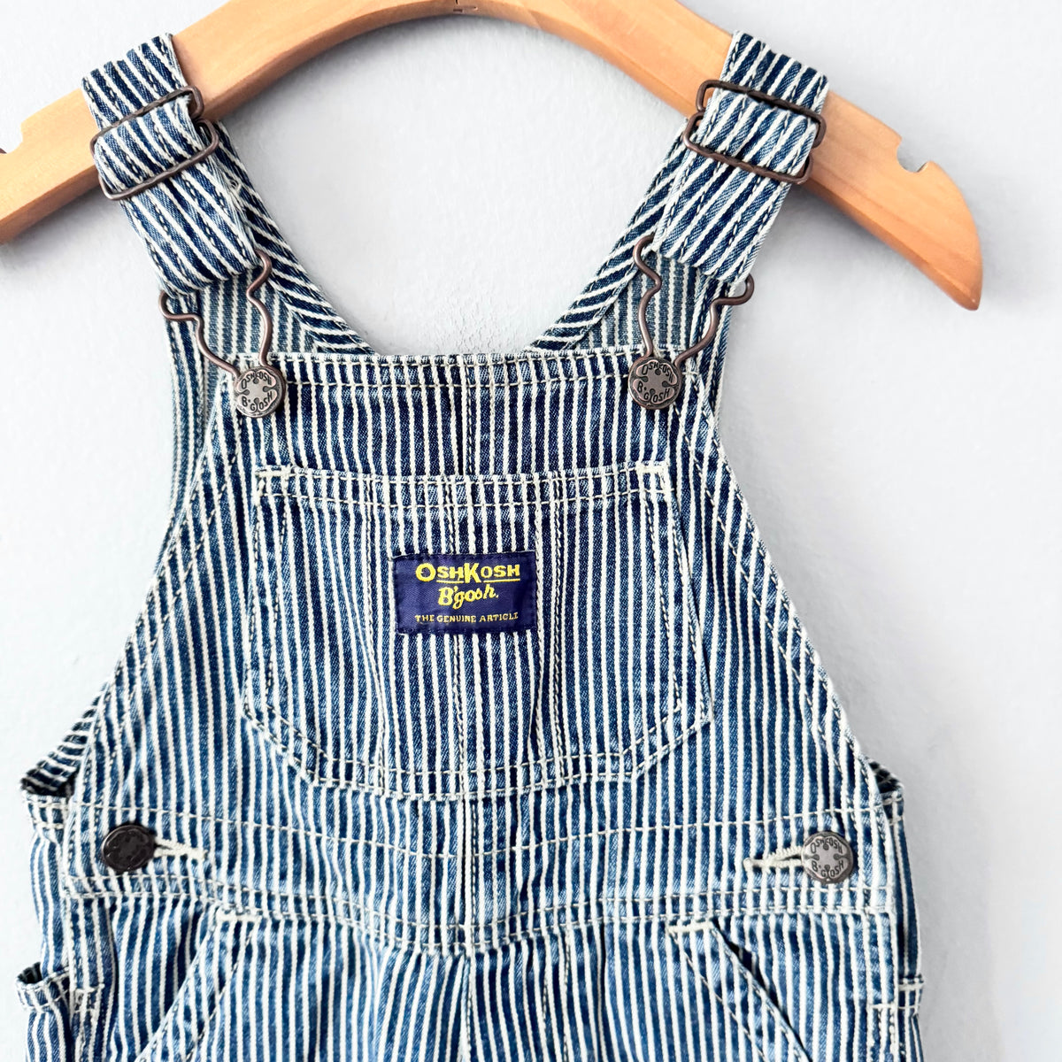 Oshkosh / Stripe denim overalls / 18M
