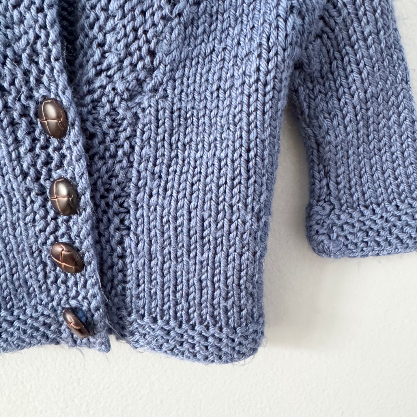 Handmade / Blue knit cardigan / 3M