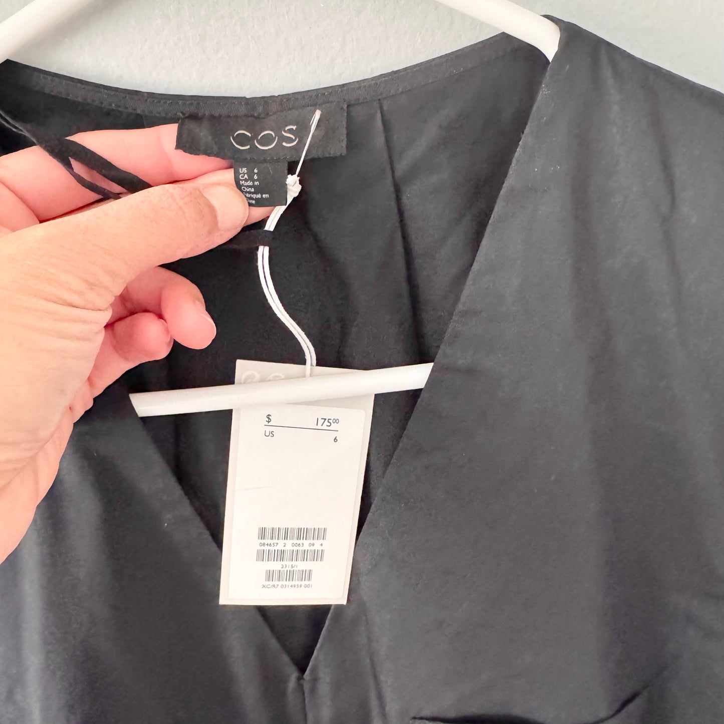 COS / Black blouse dress / Women 6 - New with tag