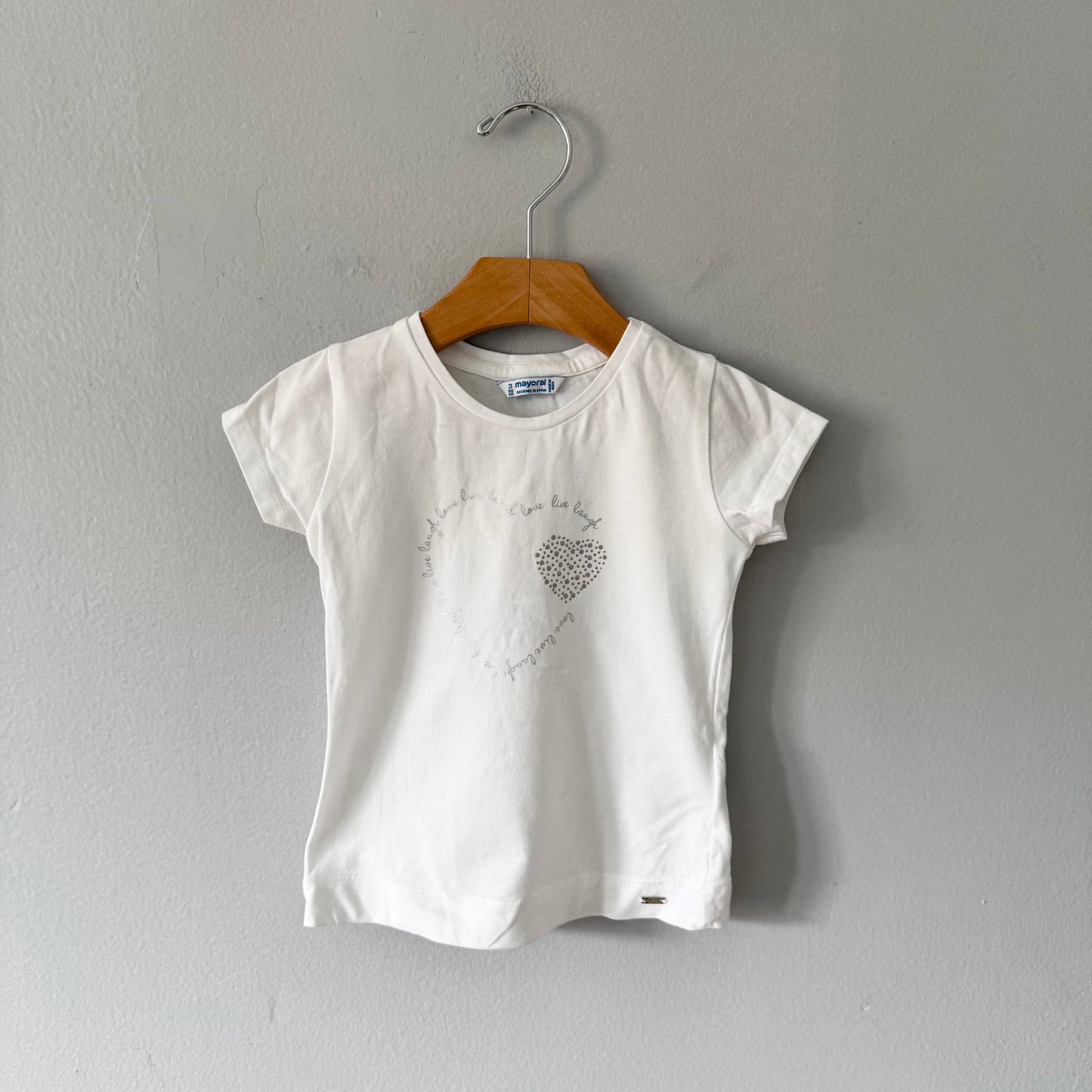 Mayoral / White T-shirt / 3Y