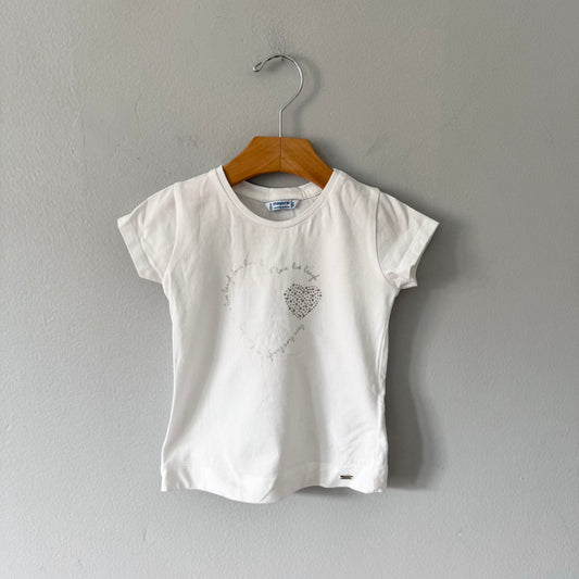 Mayoral / White T-shirt / 3Y