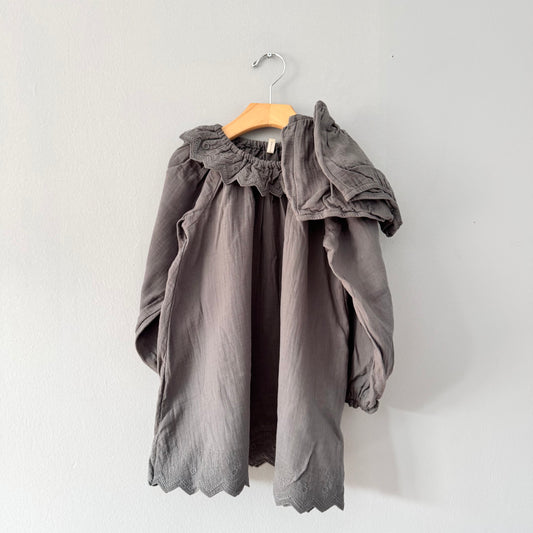 Quincy Mae / Long Sleeve Isla Dress	& bloomer set / 4-5Y