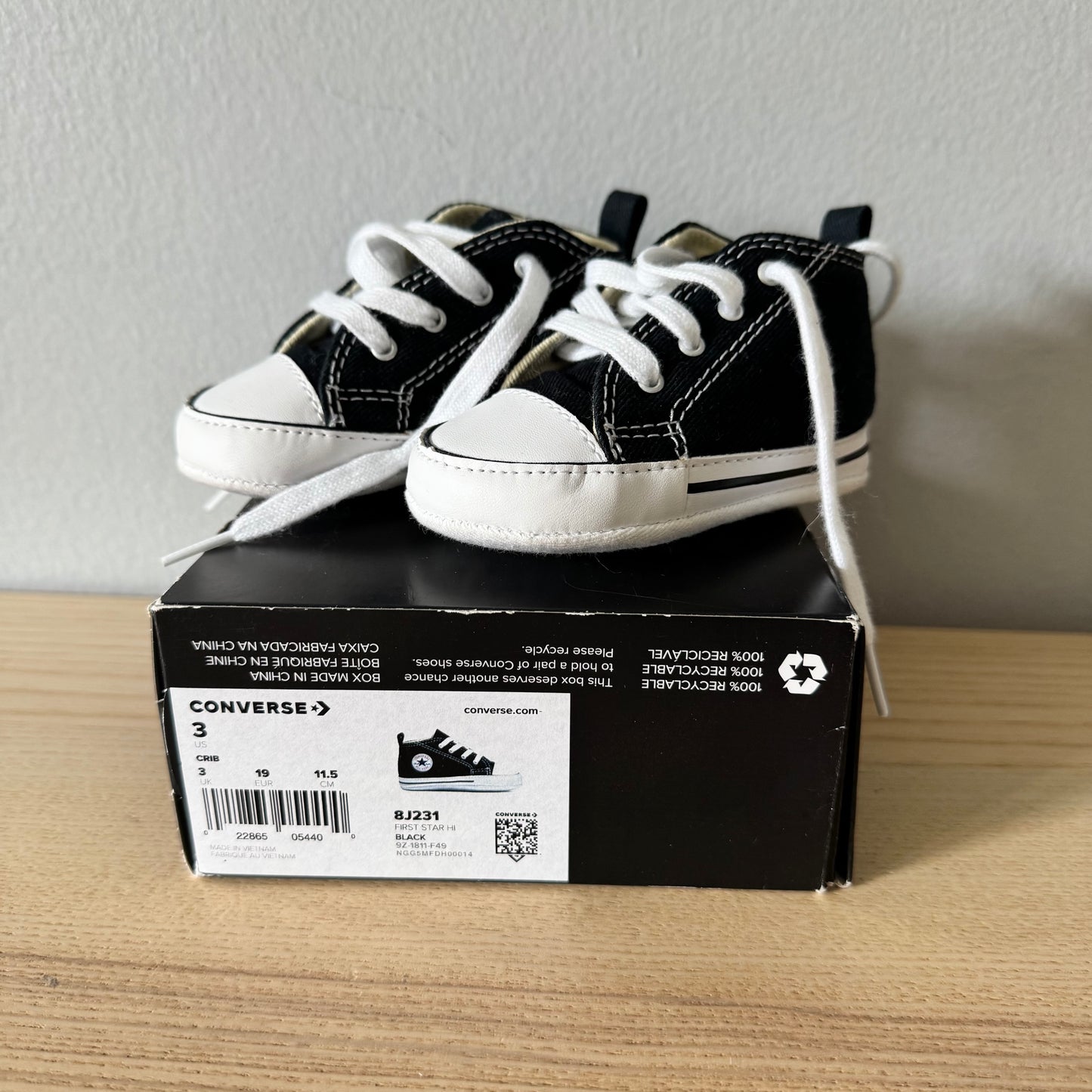 Converse / Crib shoes / US3