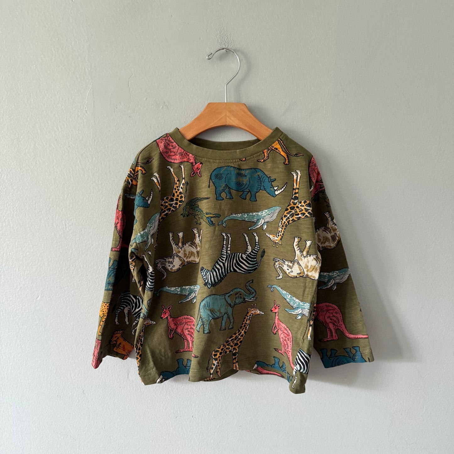 Du Pareil au meme / Khaki x safati long sleeve / 6Y