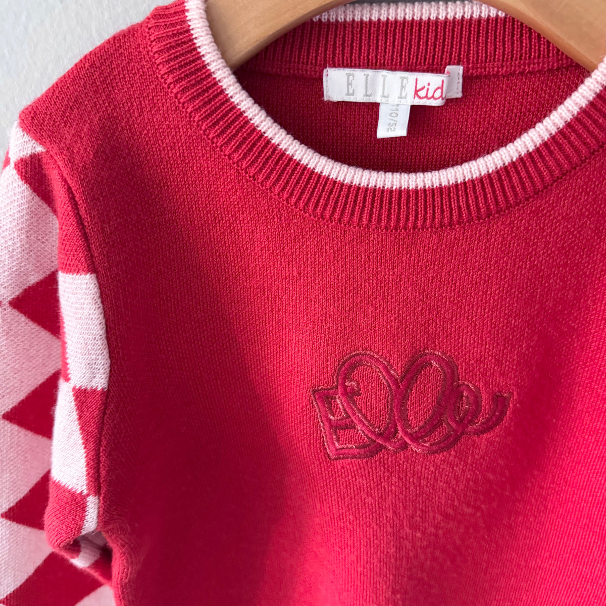 Elle Kids / Red knit sweater / 3-4Y