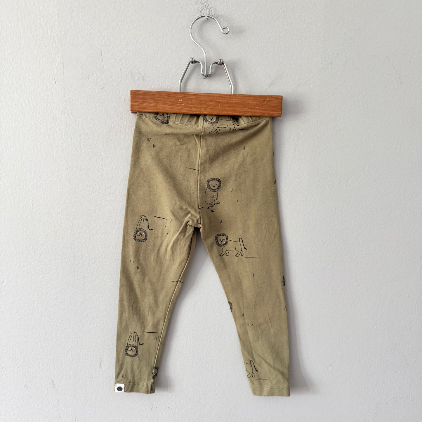 Rise Little Earthling / Khaki leggings / 18-24M