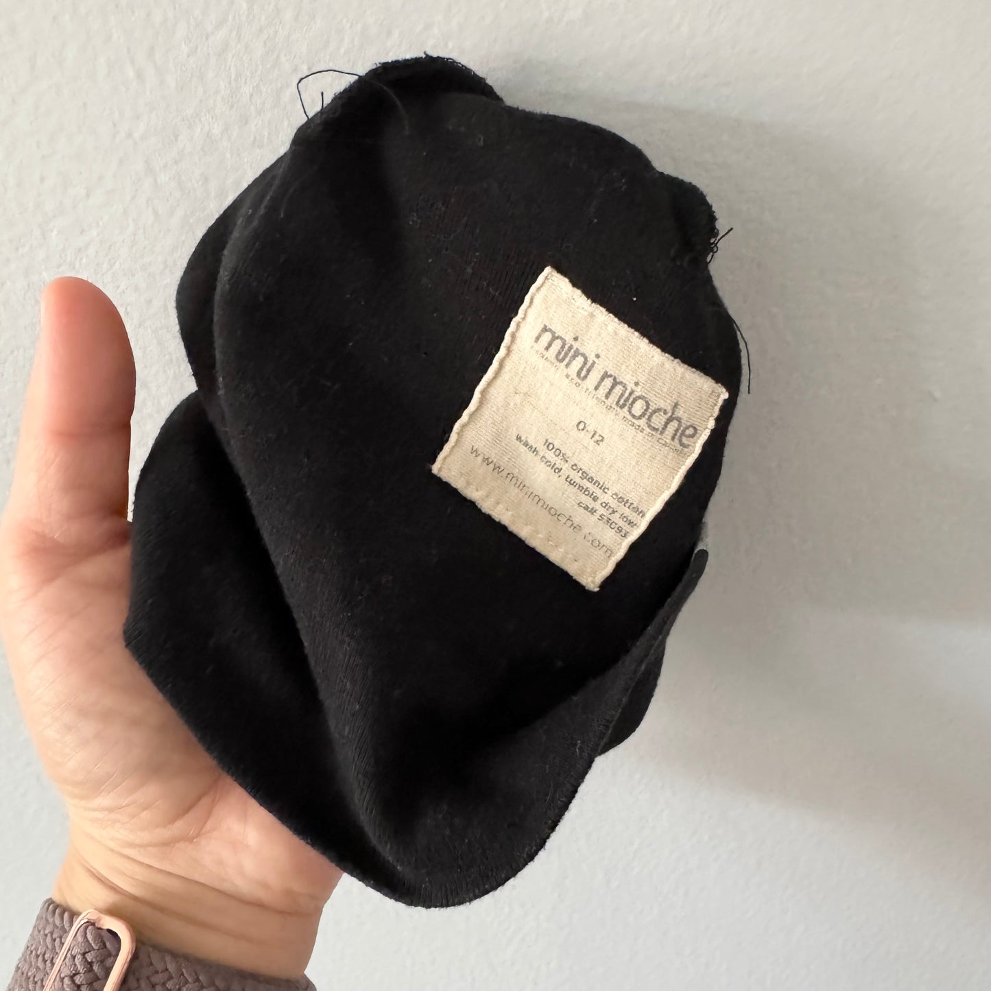 Mini Mioche / Black beanie / 0-12M