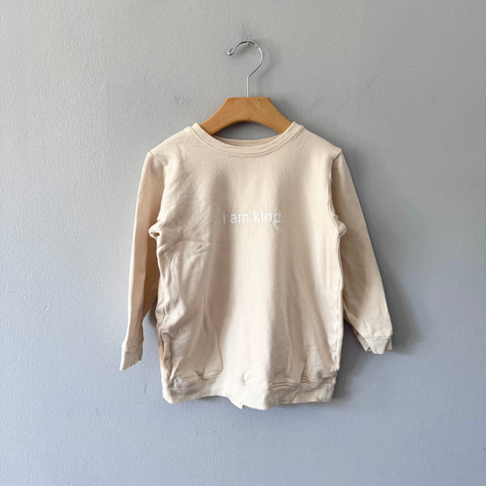 Stilly Handmade / White crew top / 4Y