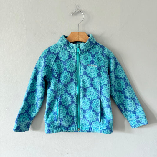 Columbia / Blue zip up fleece jacket / 4T