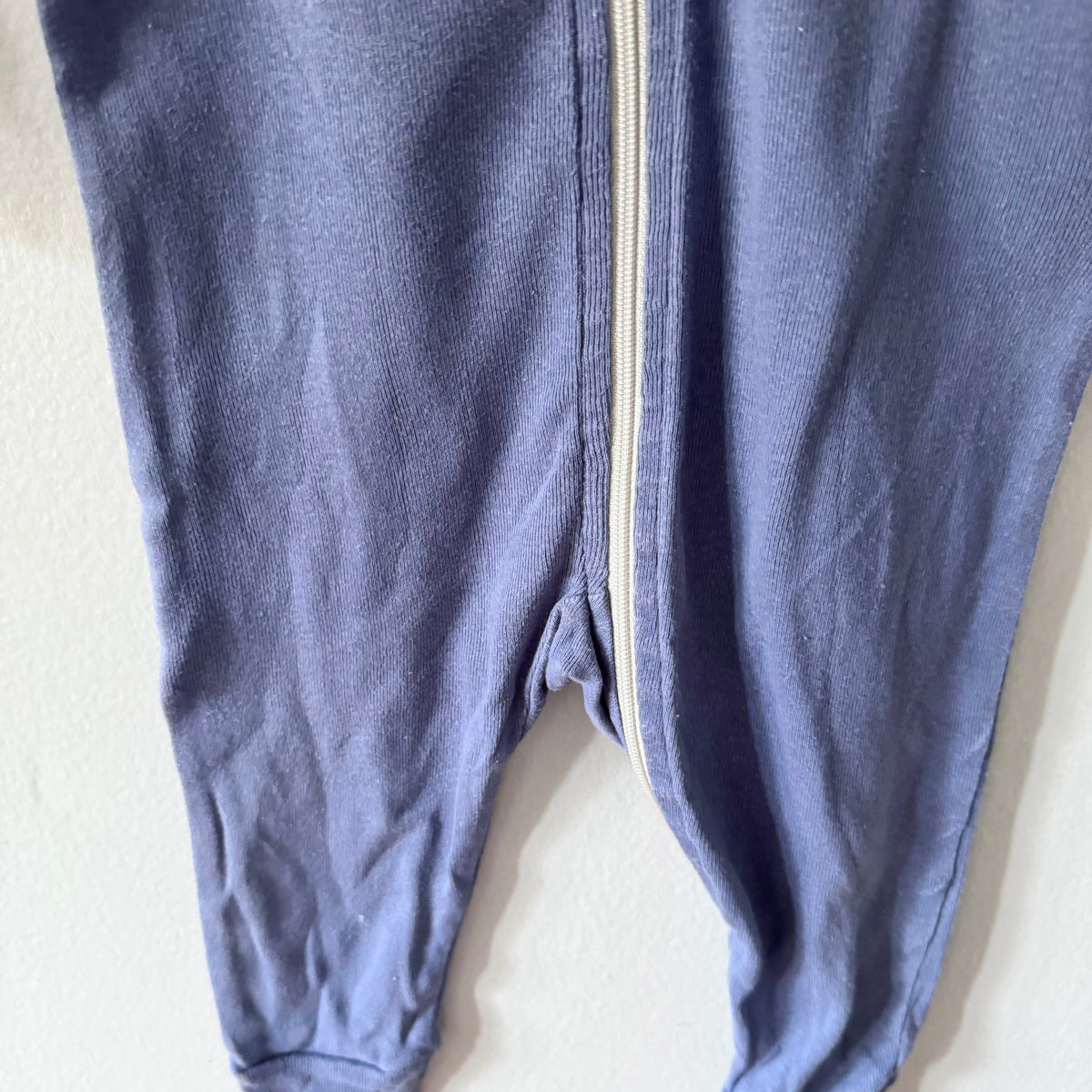 Mini mioche / Blue purple long sleeve romper / 6-12M