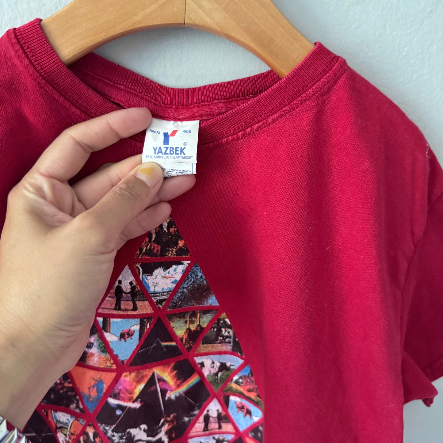 Pink Floyd / Red T-shirt / 7-8Y