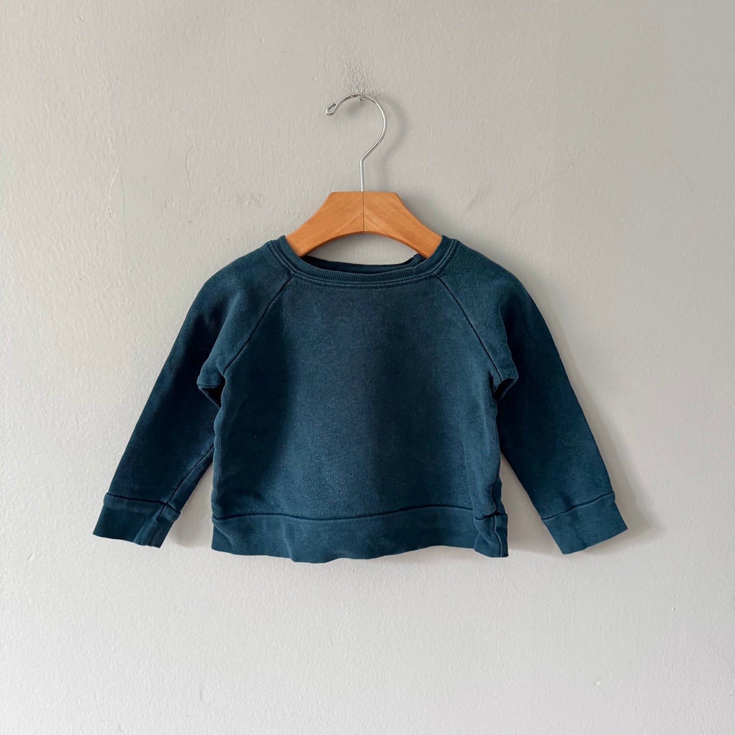 Mini mioche / Indigo blue sweatshirt / 6-12M