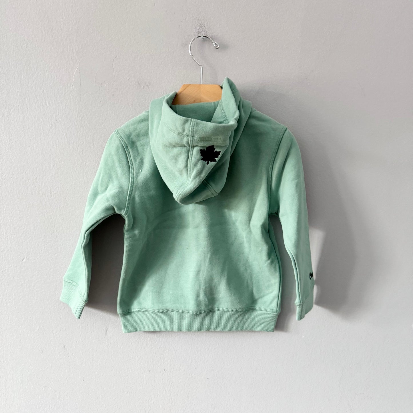 Canadiana / Green zip up hoodie / 4T - New with tag