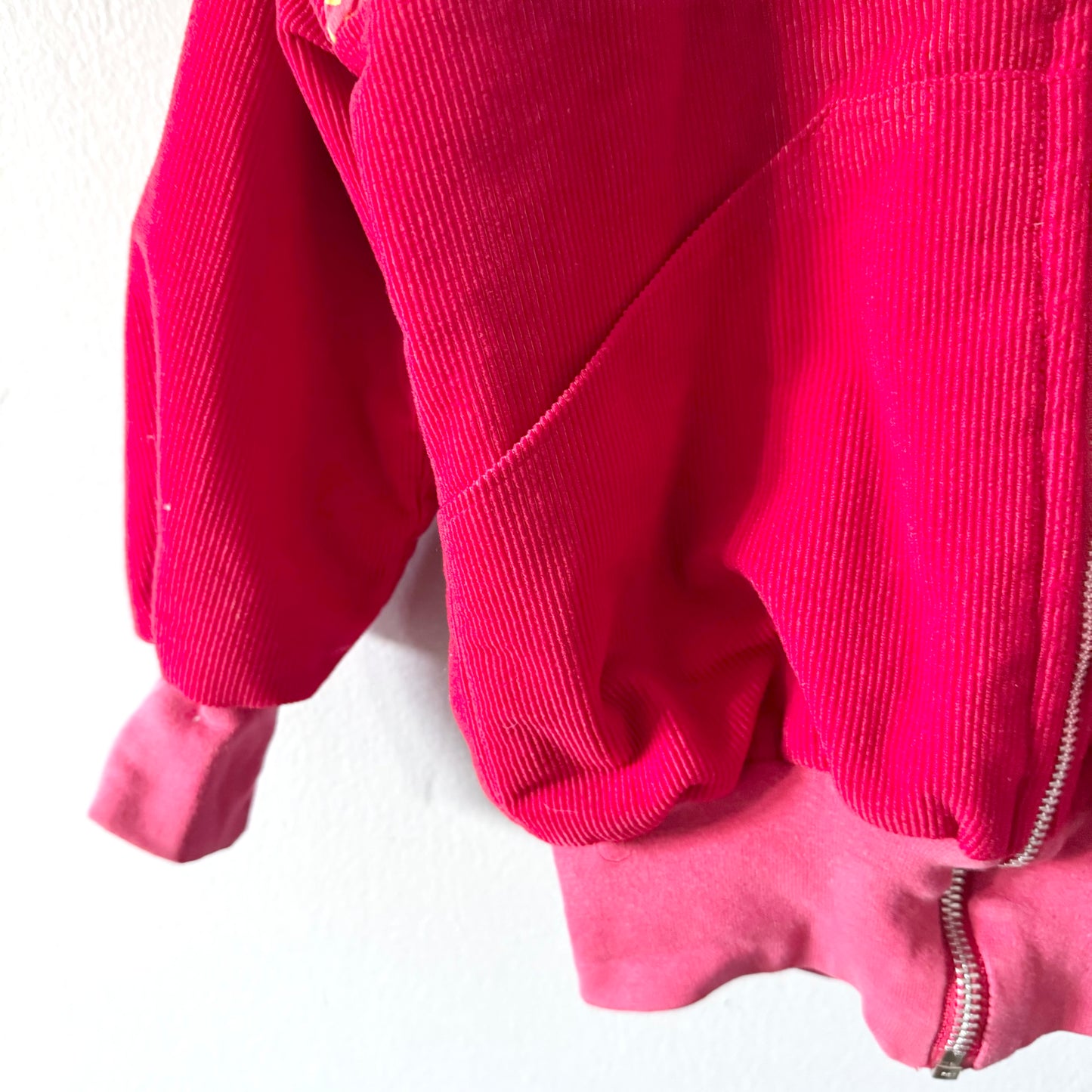 Vintage / Red corduroy zip up jacket / 4Y