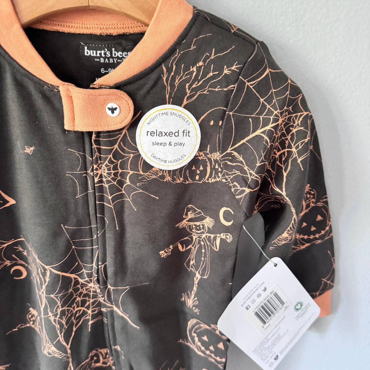 Burt's bees / Halloween romper / 9M - New with tag