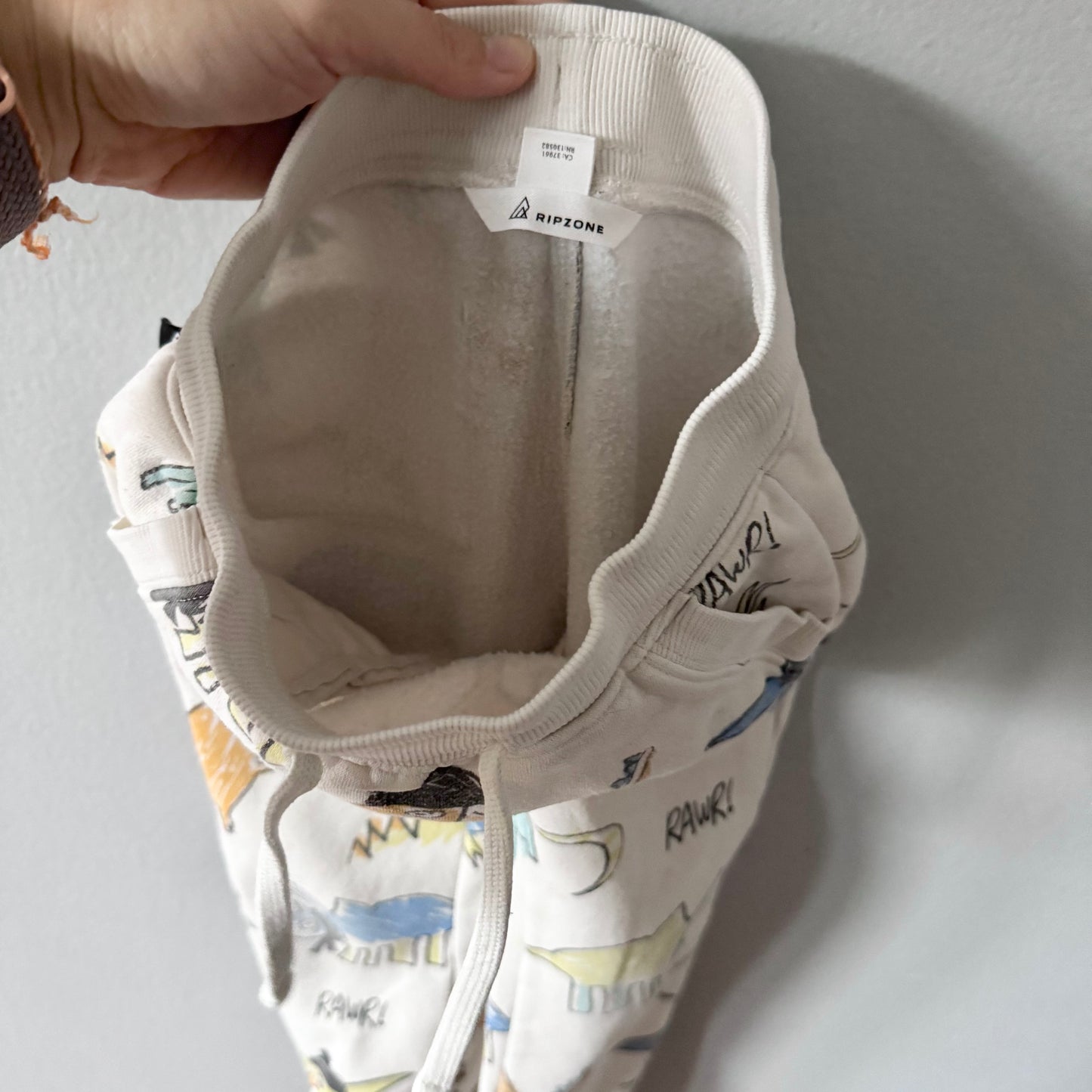 Ripzone / White x dinosaur crew set / 5T