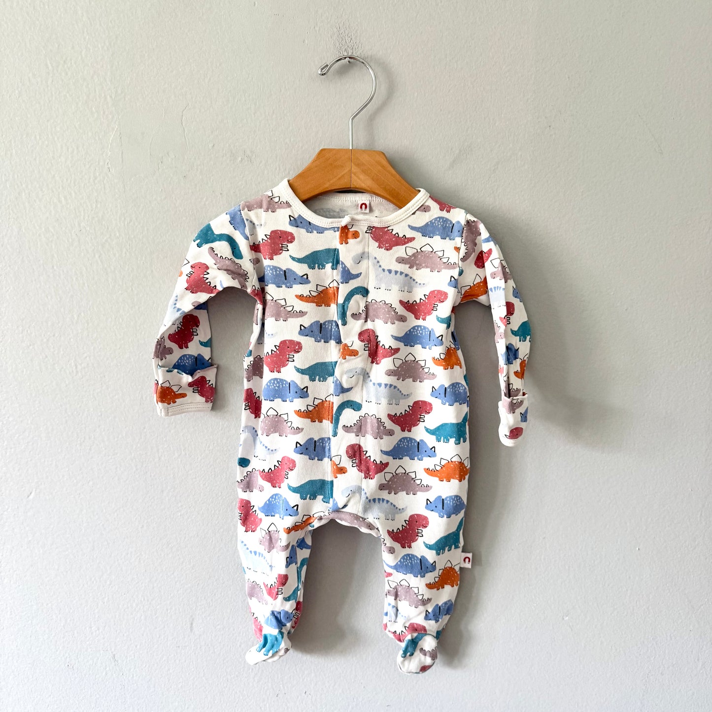 Magnetic me / White x dinosaur romper / 0-3M
