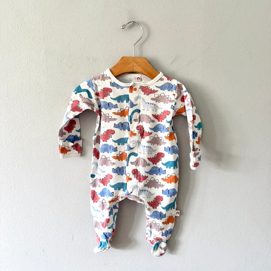 Magnetic me / White x dinosaur romper / 0-3M