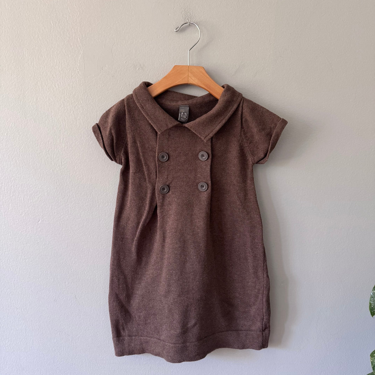 Zara / Brown knit dress / 4-5Y