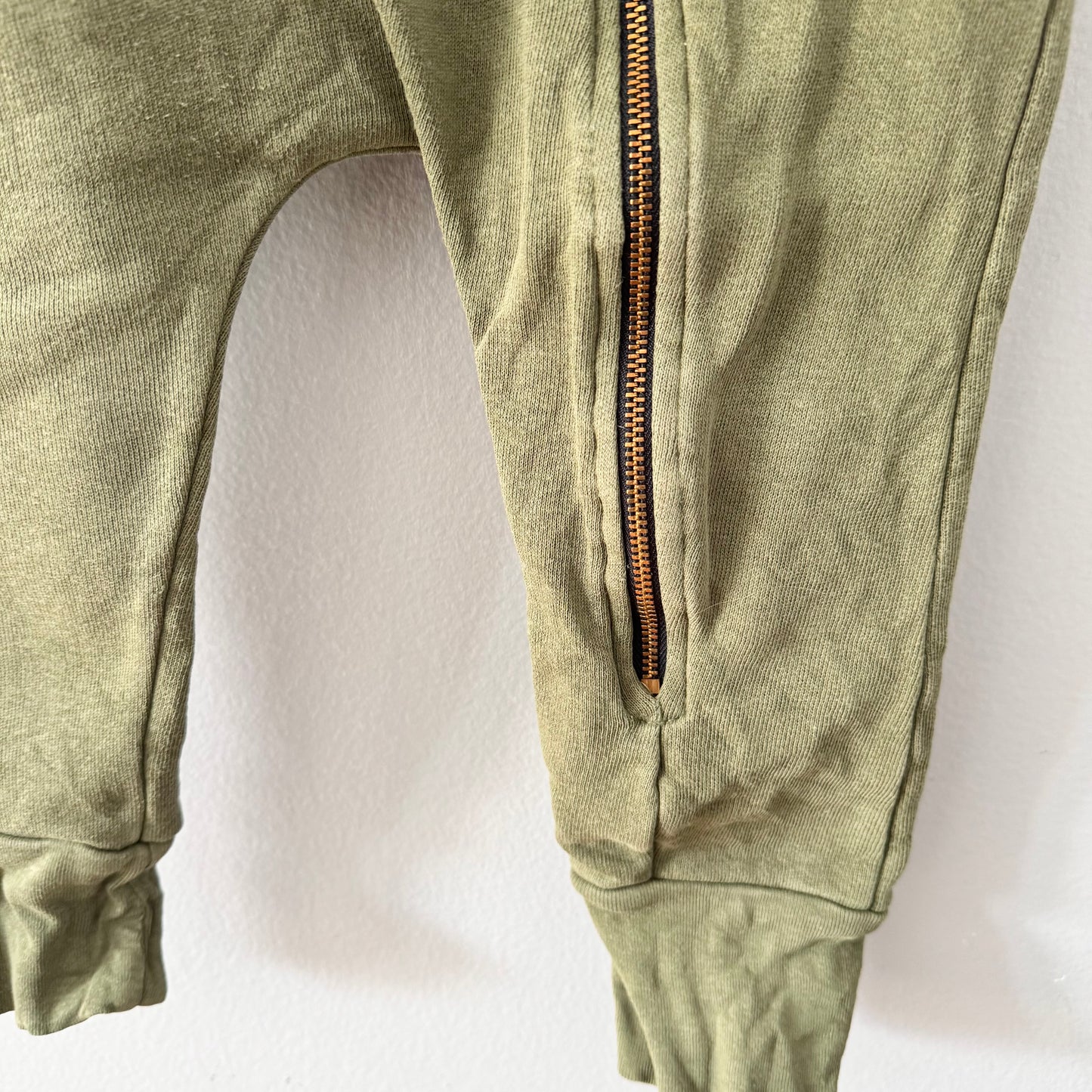 Mini mioche / Khaki biker romper / 18-24M