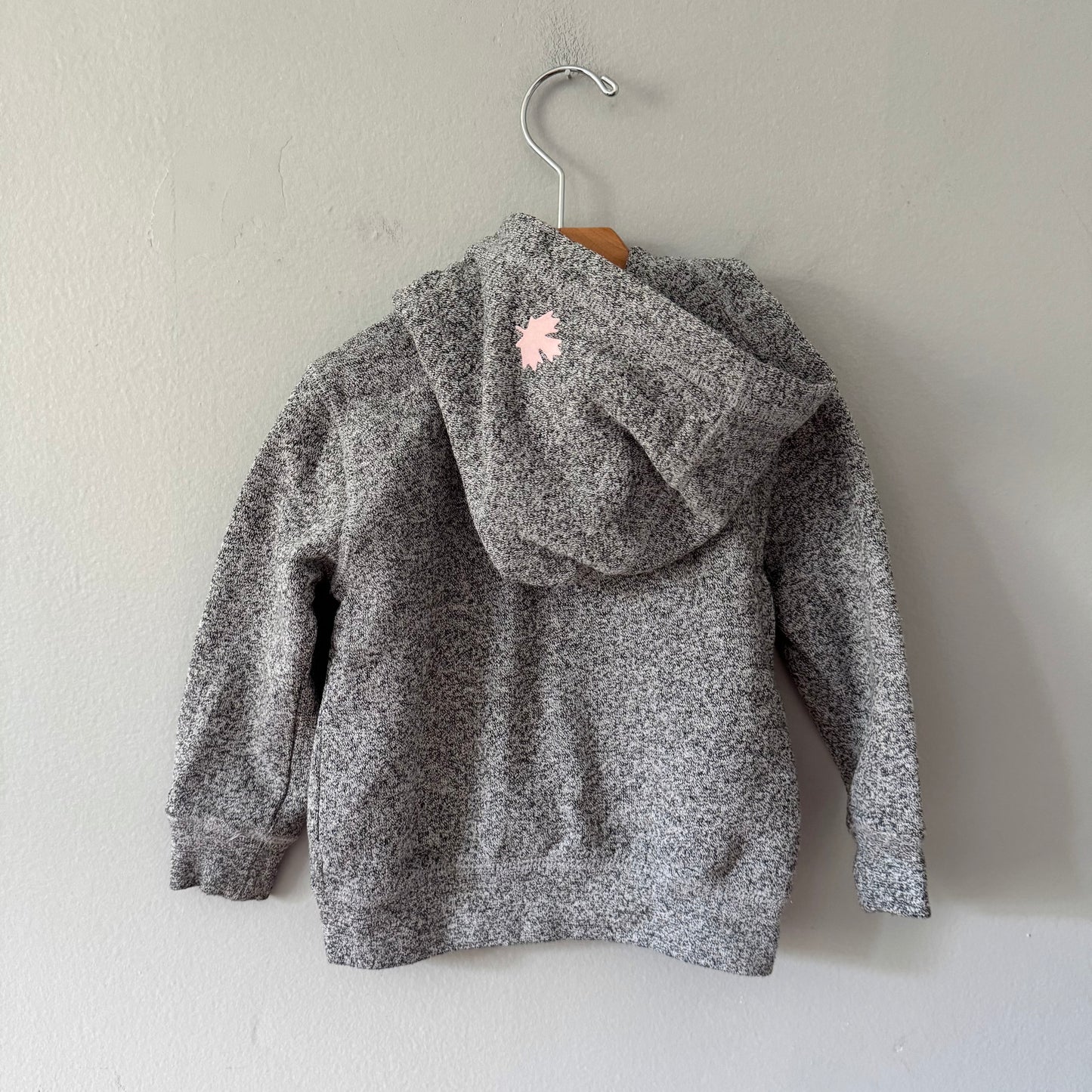 Roots / Salt and pepper zip up hoodie / 2T