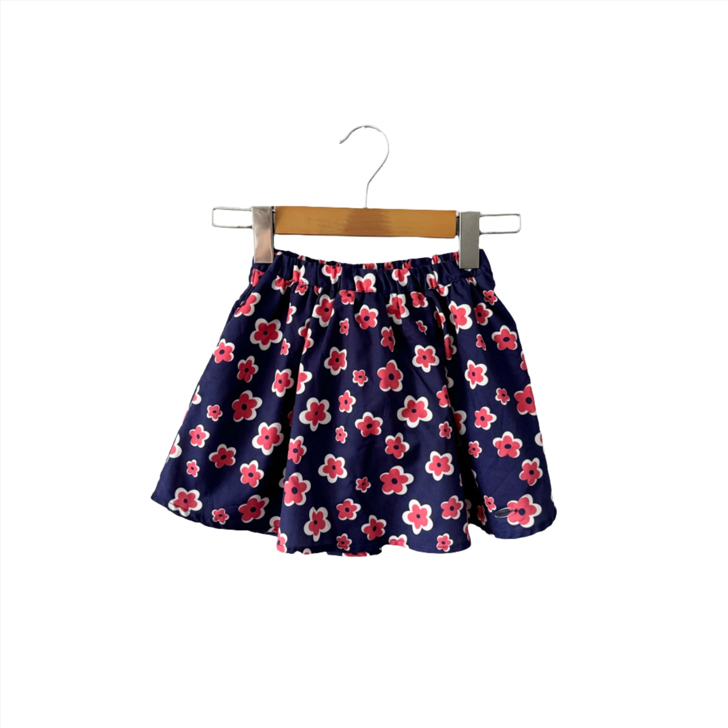 American Girl / Navy floral skirt / 6Y