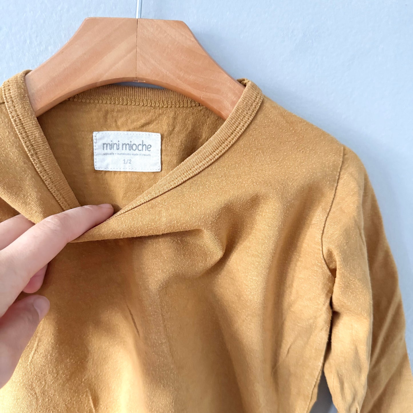 Mini mioche / Mustard long sleeve / 1-2Y