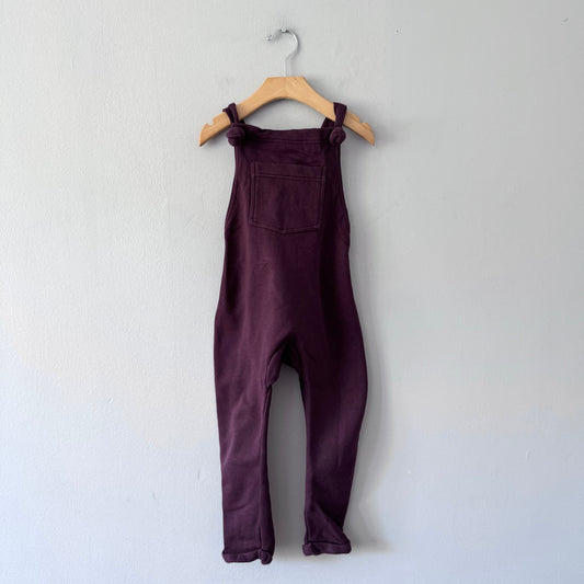 Mini mioche / Dark purple crew overall / 4Y