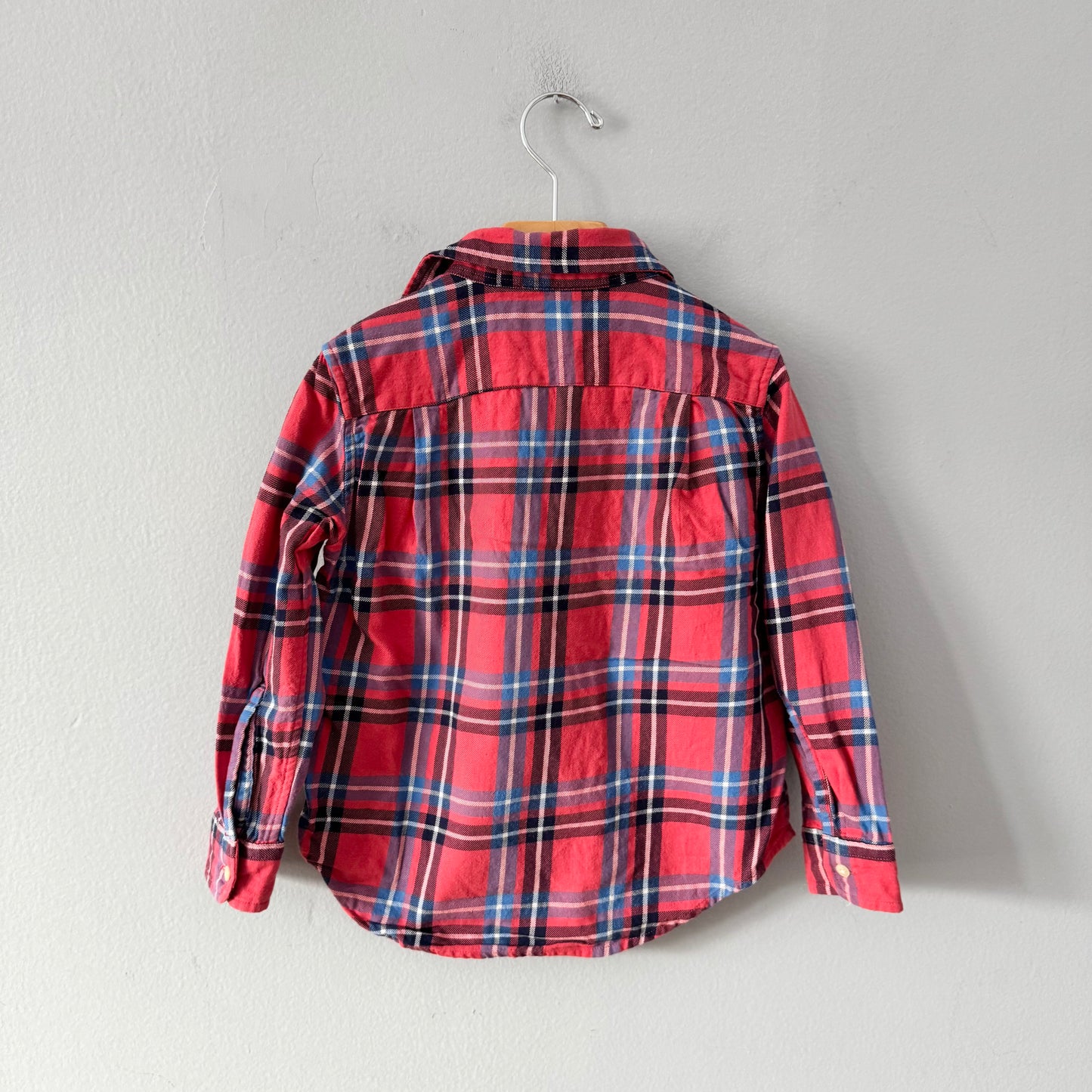 Polo Ralph Lauren / Red blue flannel shirt / 4Y