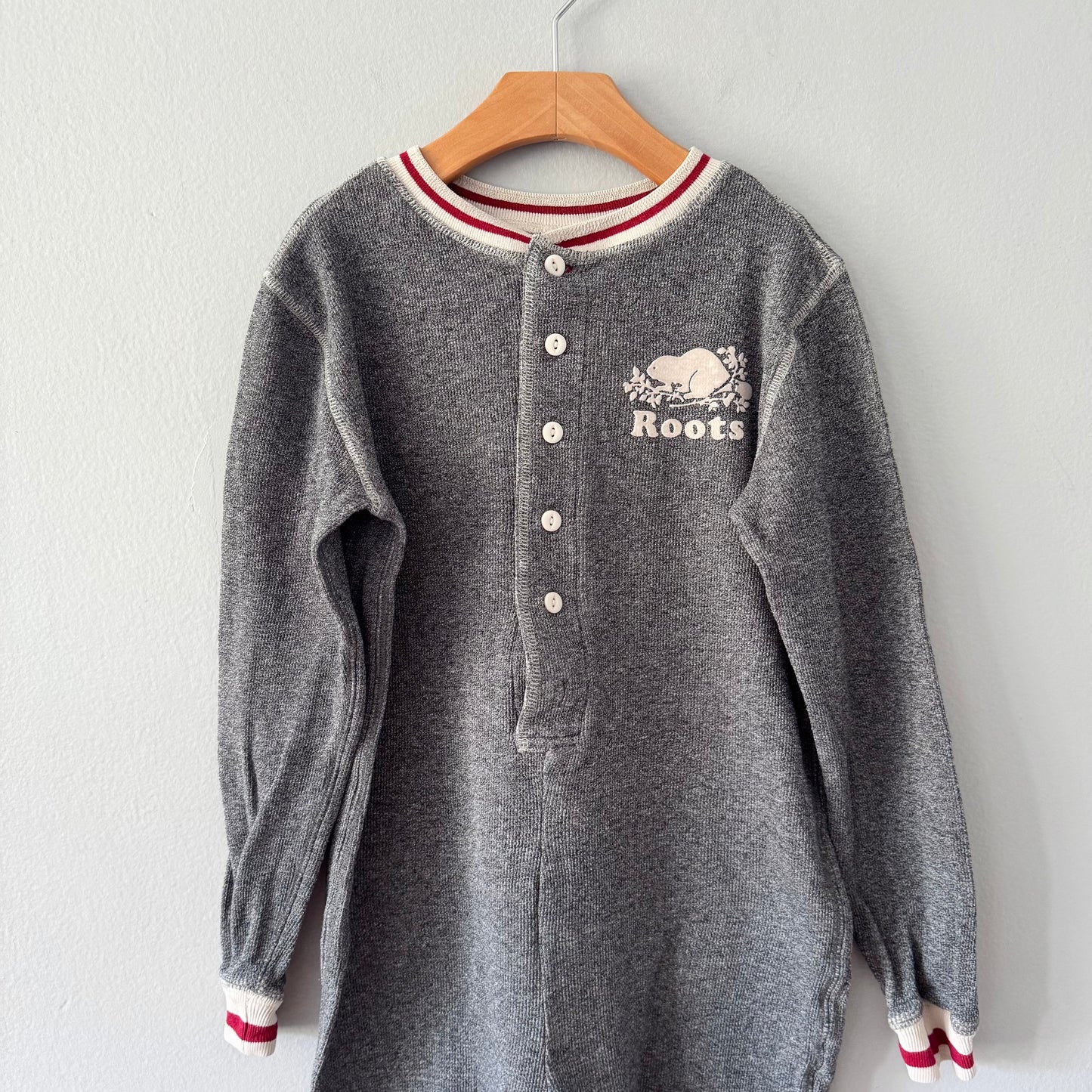 Roots / Salt and pepper romper / 9-10Y