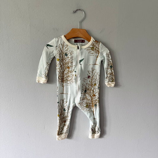 Milkbarn / Light blue romper / 6-9M