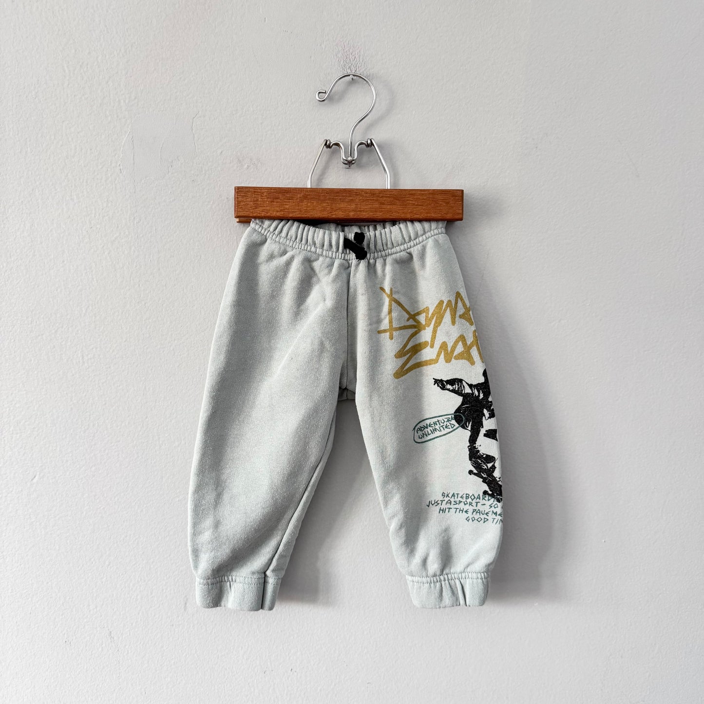 Zara / Pantalon de survêtement bleu fumé / 18-24M