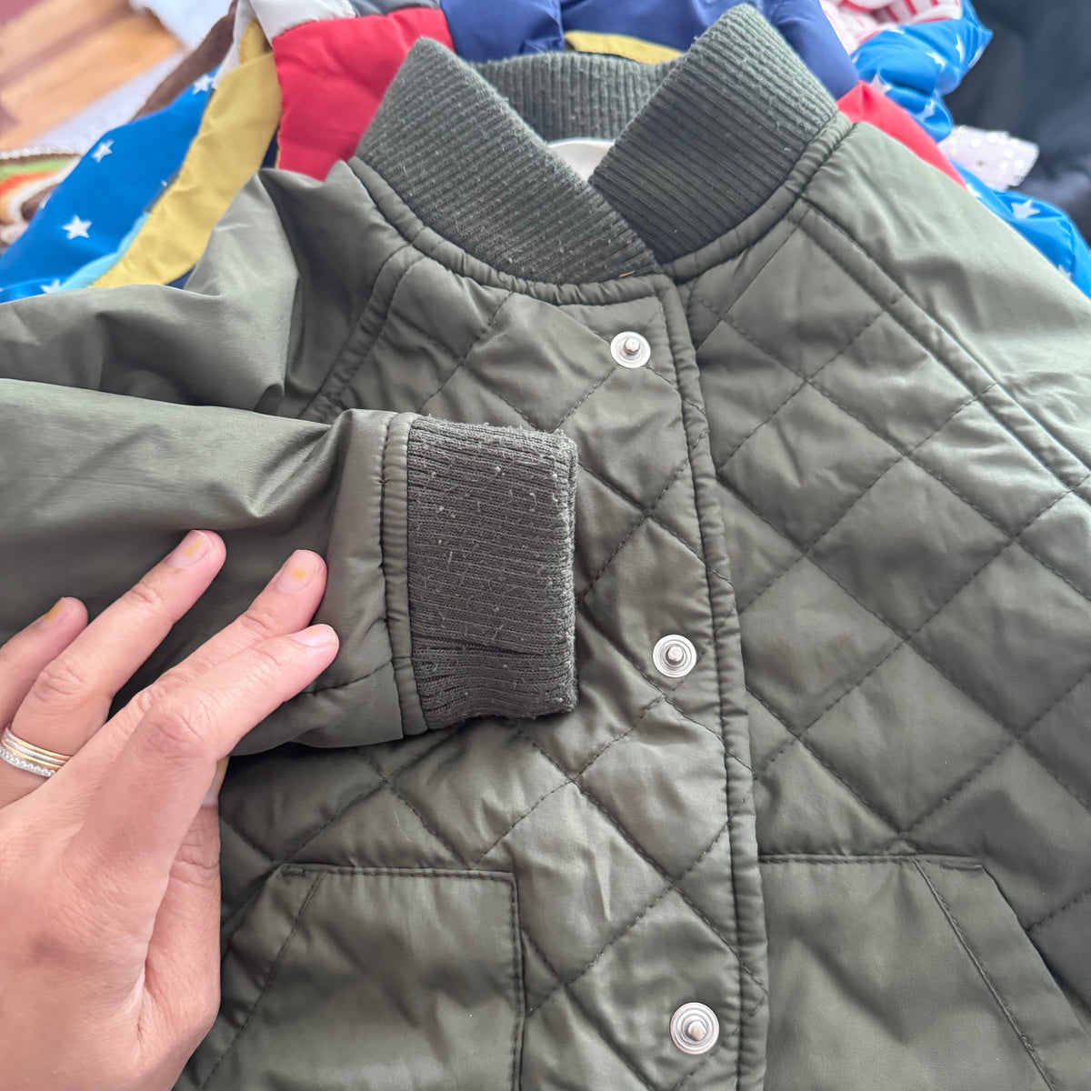 Crazy 8 / Khaki padded jacket / 18-24M
