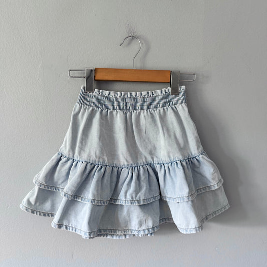 H&M / Chambray skirt / 6-8Y