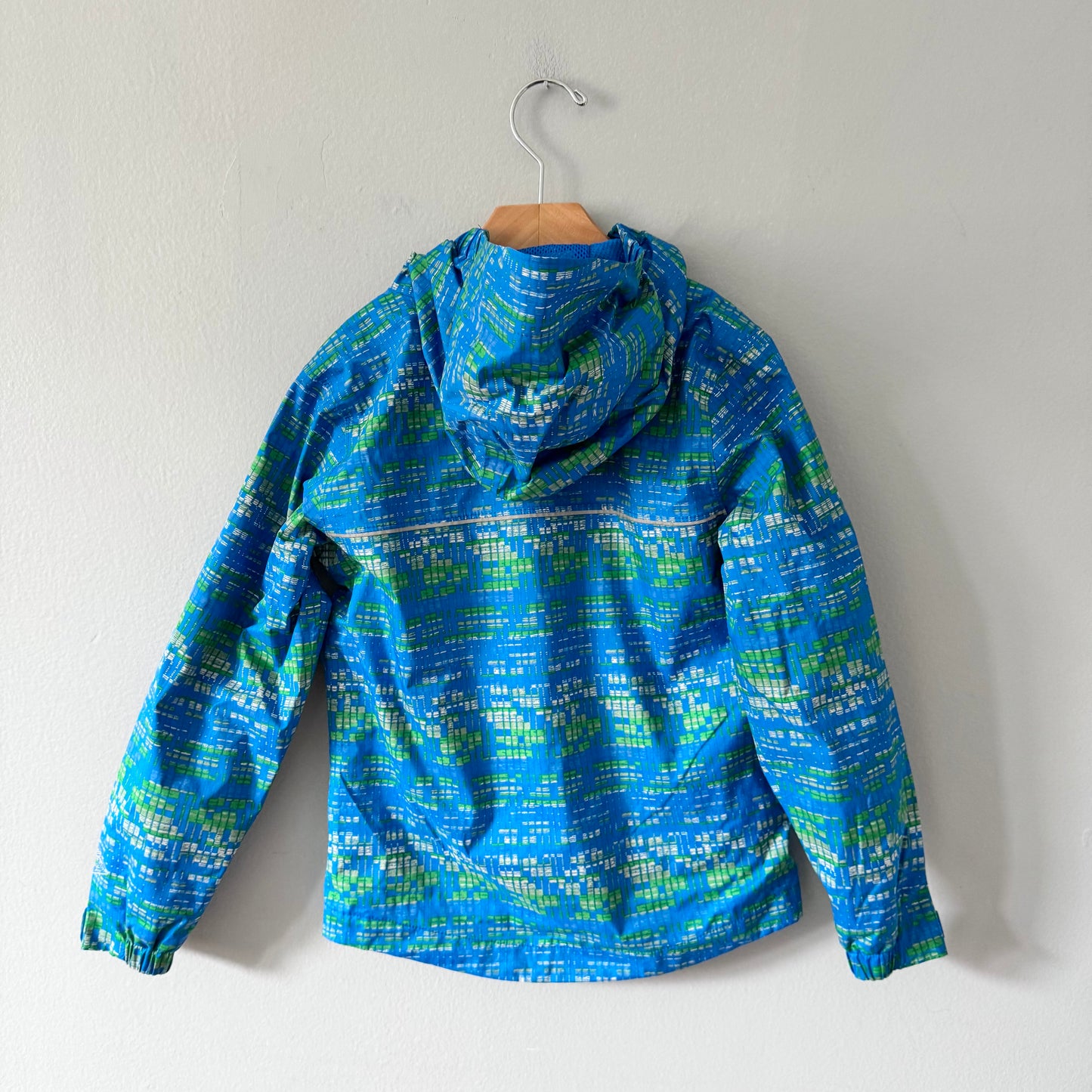 Columbia / Blue x green windbreaker / 6-7Y