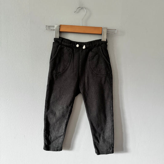 Zara / Dark grey crew pants / 2-3Y