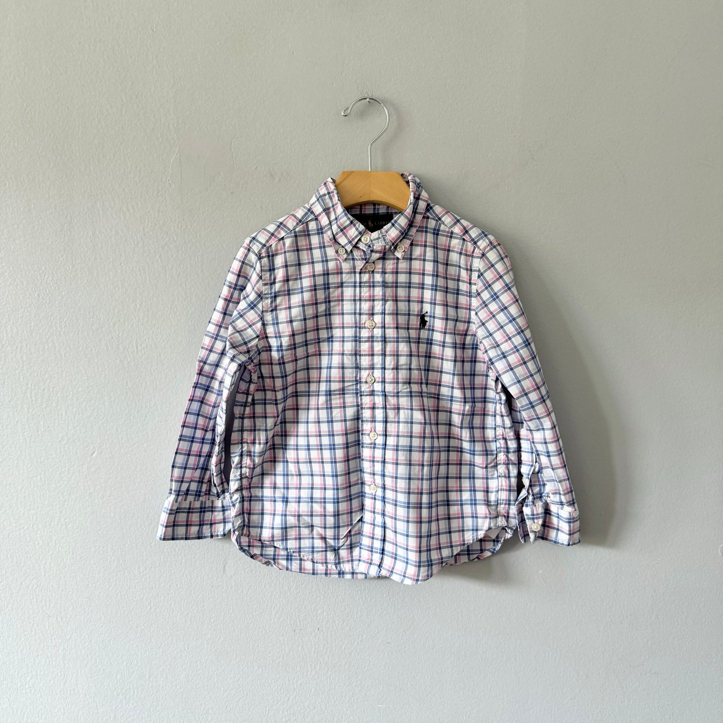 Polo / Plaid dress shirt / 4T