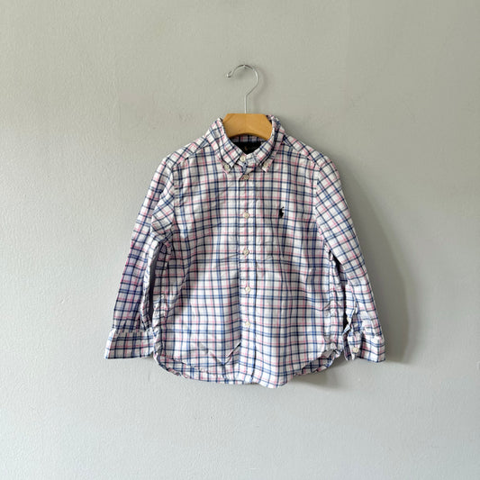 Polo / Plaid dress shirt / 4T