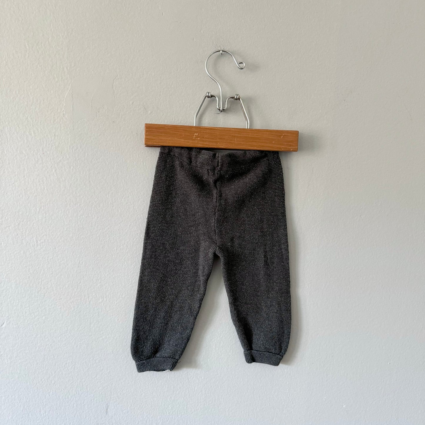 Noppies / Dark grey cotton knit pants / 3M