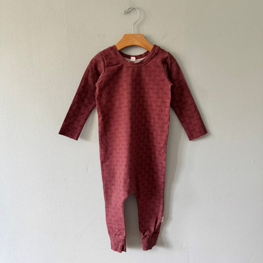Pine Baby Co. / Burgundy romper / 18-24M