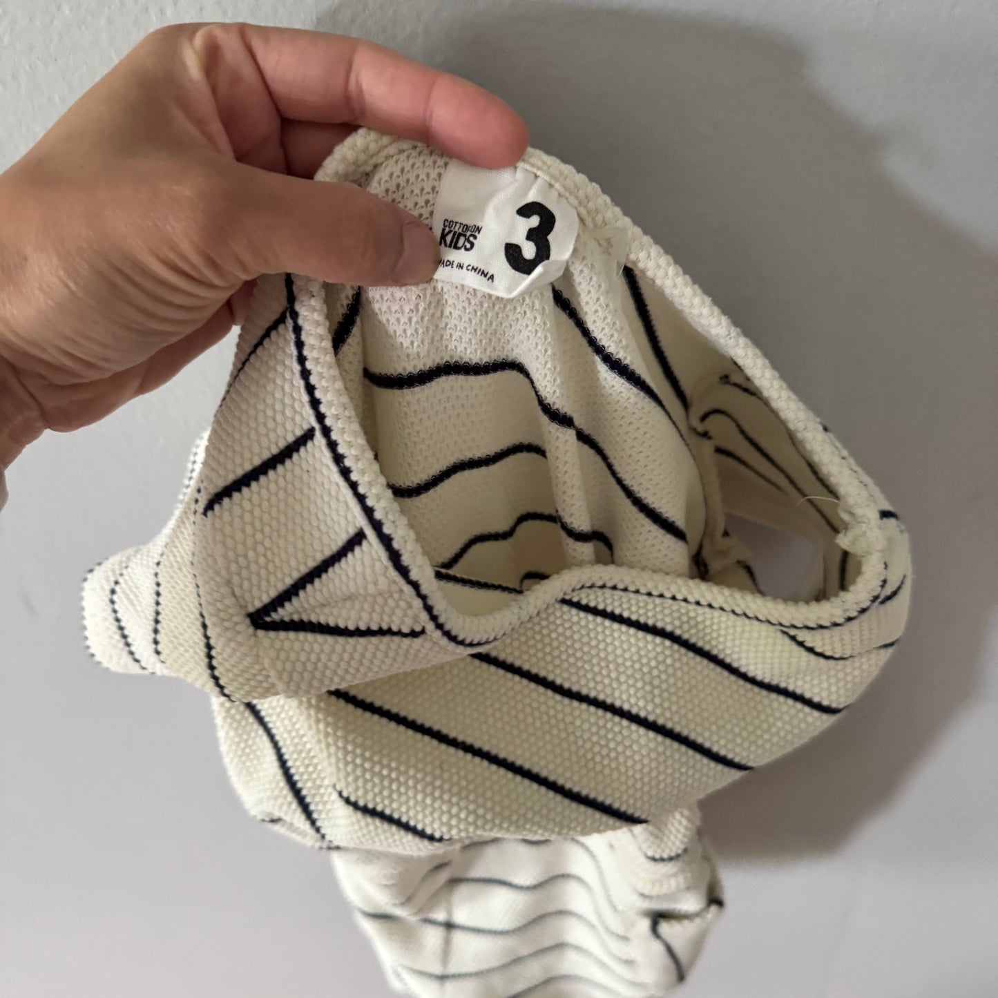 Cotton on Kids / Stripe knit jumpsuit / 3Y