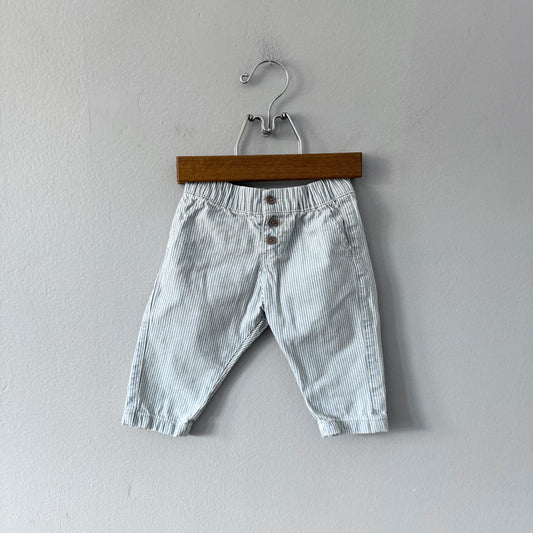 M&S / Stripe denim pants / 3-6M