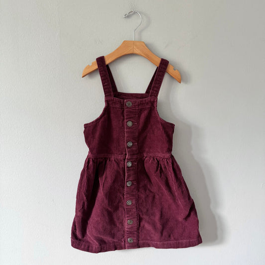 Cat & Jack / Burgundy overall skirt / 6Y