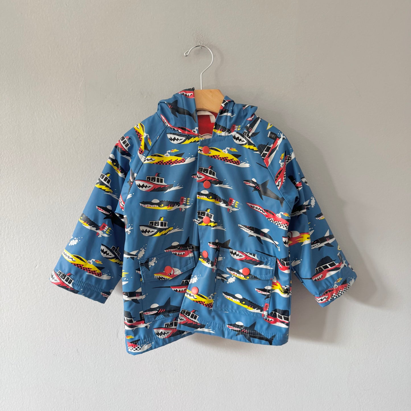 Hatley / Blue shark x boat rain jacket / 2Y